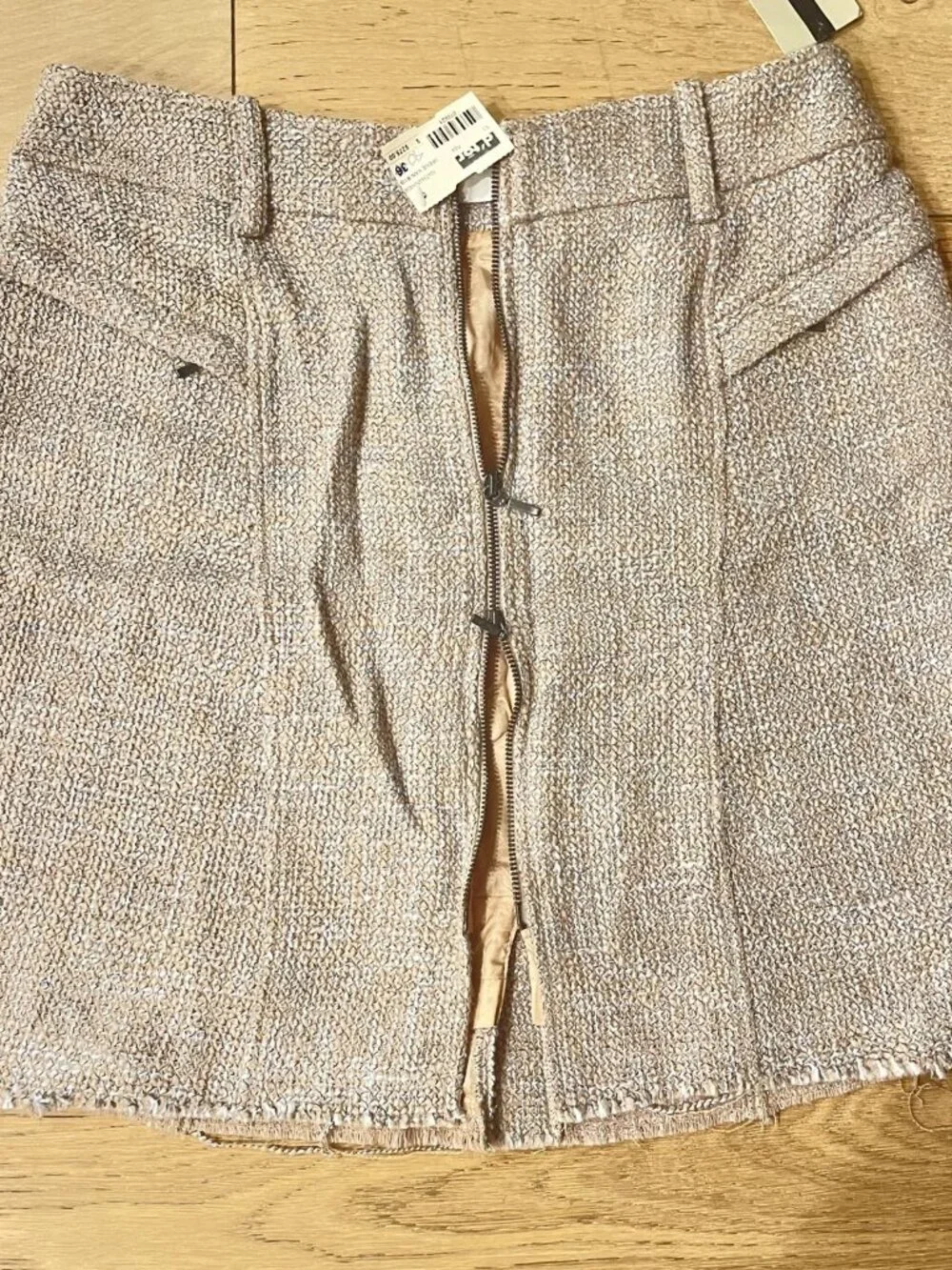 Vintage Nathan Jenden Metallic Tweed Skirt NWT Sz 8/10